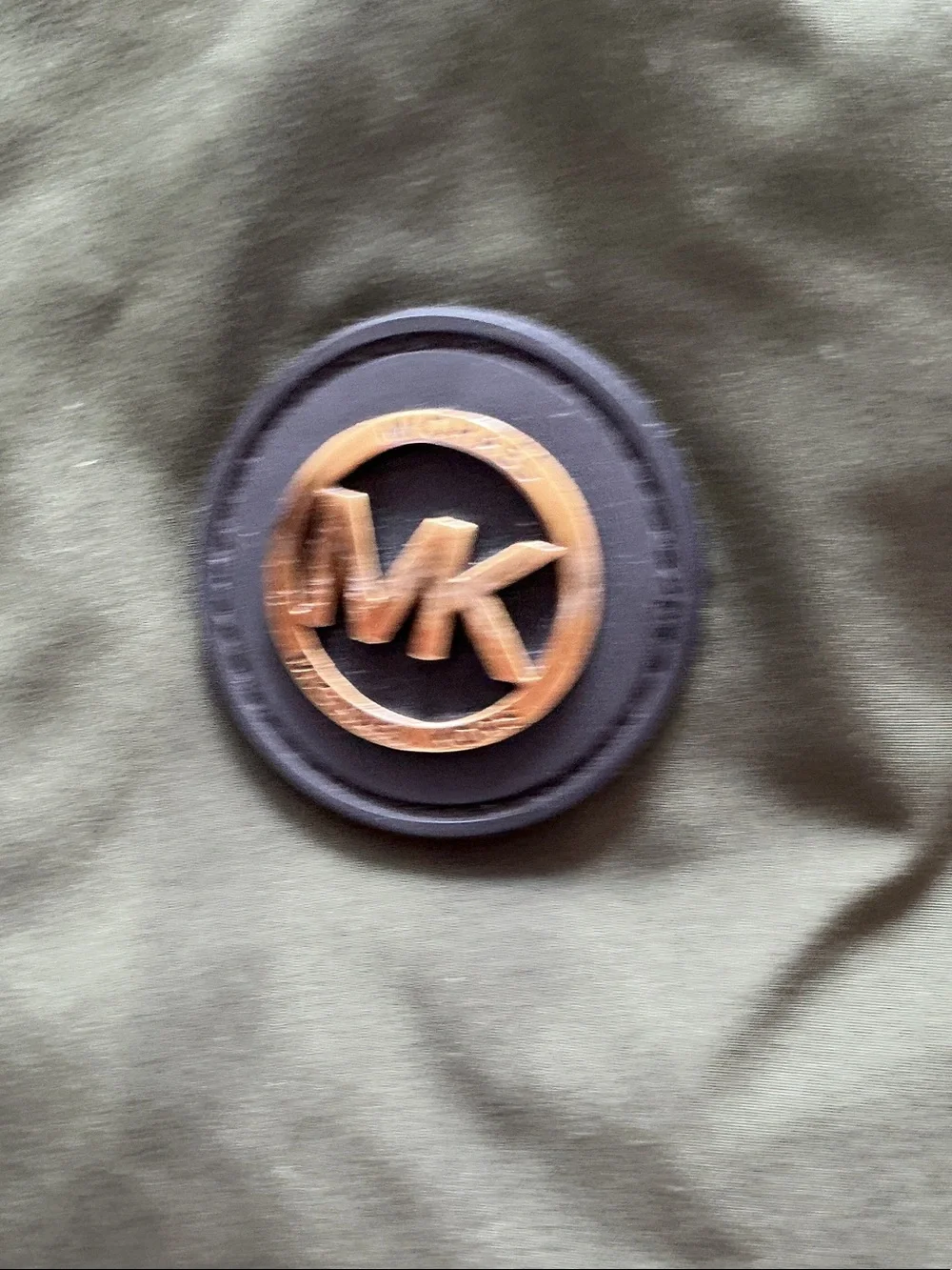 MICHAEL Michael Kors olive and beige label tag